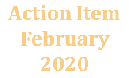 Action Item February 2020
